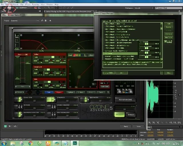 Hoàn thành các bước trên ứng dụng thu âm Adobe Audition sẽ hiện ra bản mix nhạc hoàn chỉnh