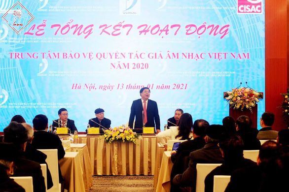 Trung tâm Bảo vệ quyền tác giả âm nhạc Việt Nam họp báo tổng kết tại Hà Nội ngày 13-1