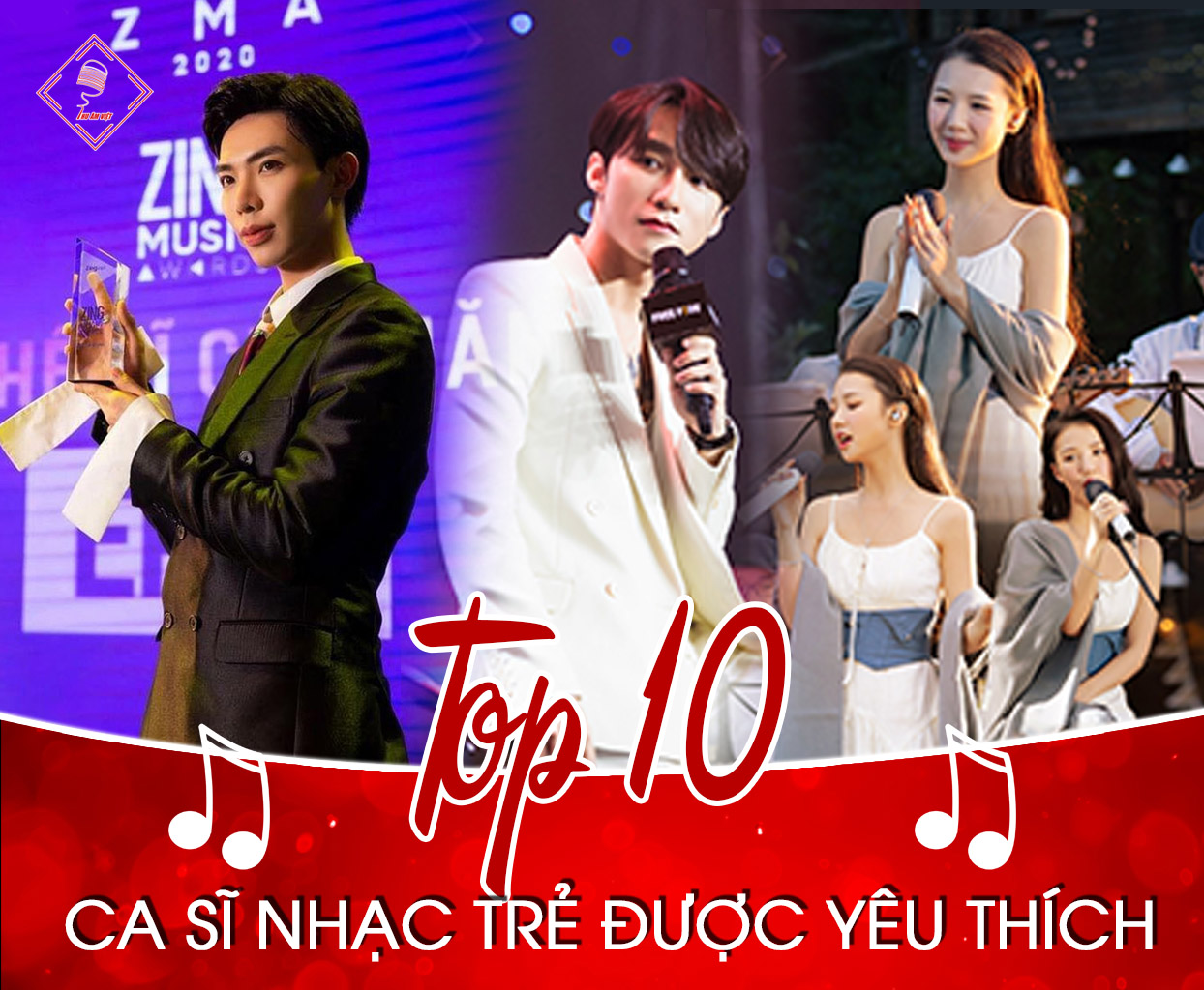 Top 10 Ca sĩ nhạc trẻ được yêu thích nhất Việt Nam 2021