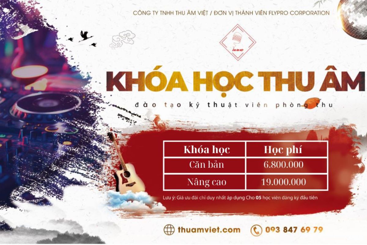 Khóa Học  Dạy Thu Âm Mix Nhạc Chuyên Nghiệp TP.HCM