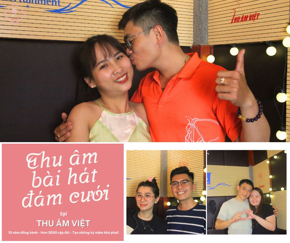 Bộ ảnh các cặp đôi thu âm đám cưới tại Thu Âm Việt