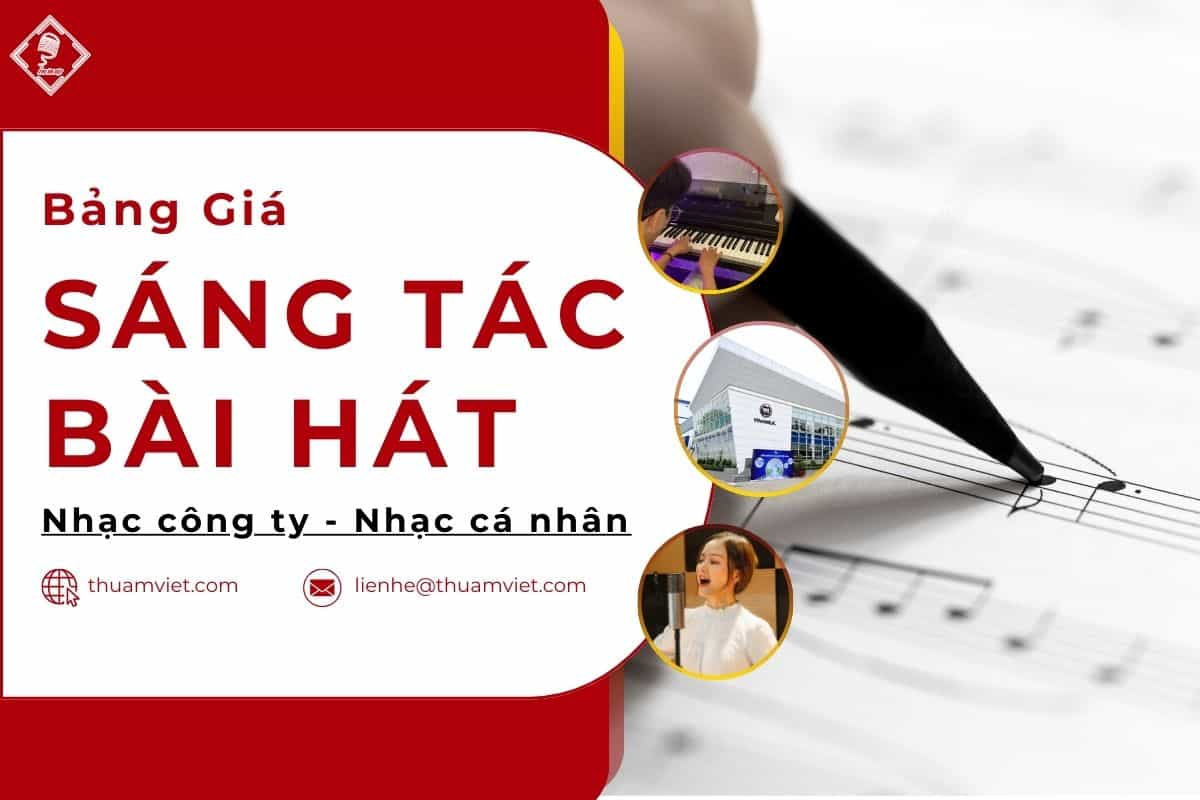 Bảng Giá Dịch Vụ Sáng Tác Bài Hát