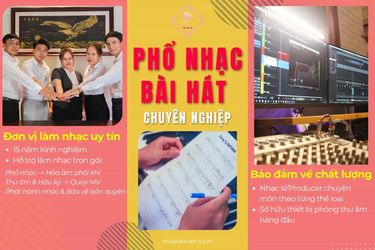 phổ nhạc cho bài hát