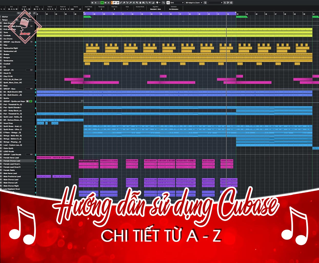Hướng dẫn sử dụng phần mềm thu âm Cubase chi tiết từ A-Z