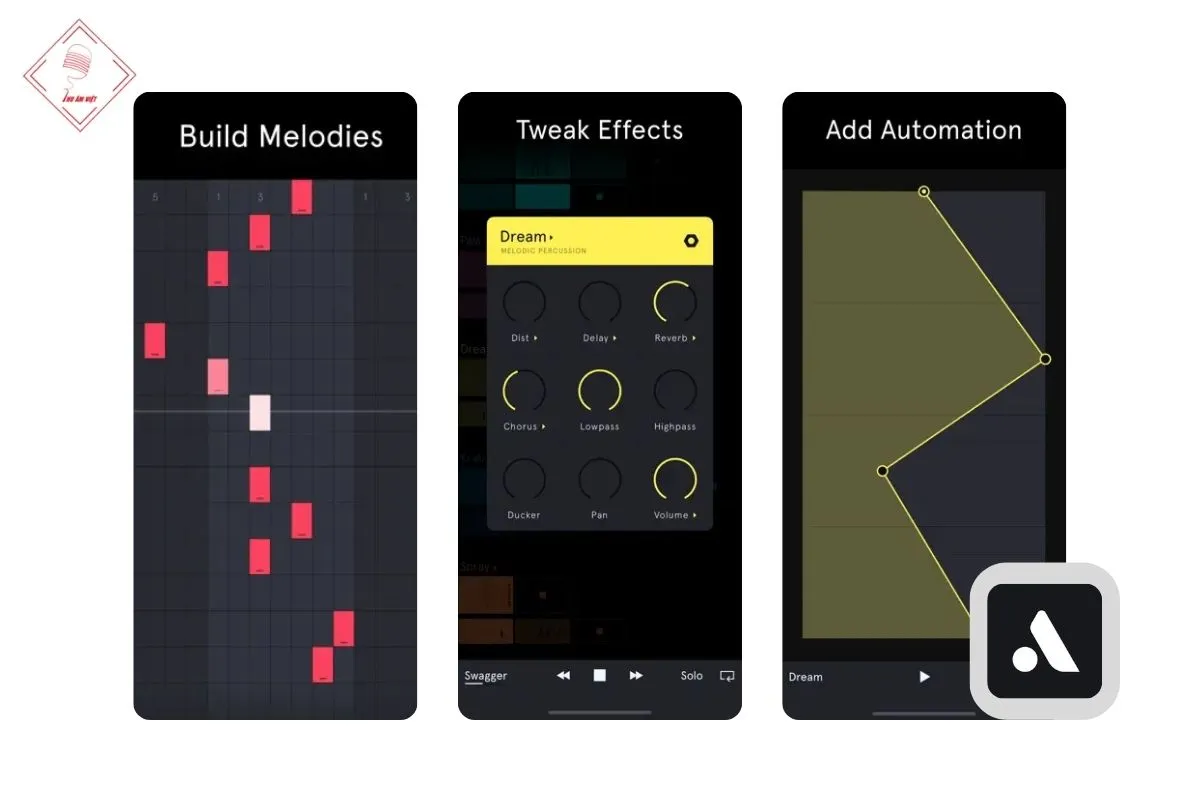 App làm beat nhạc trên điện thoại Auxy