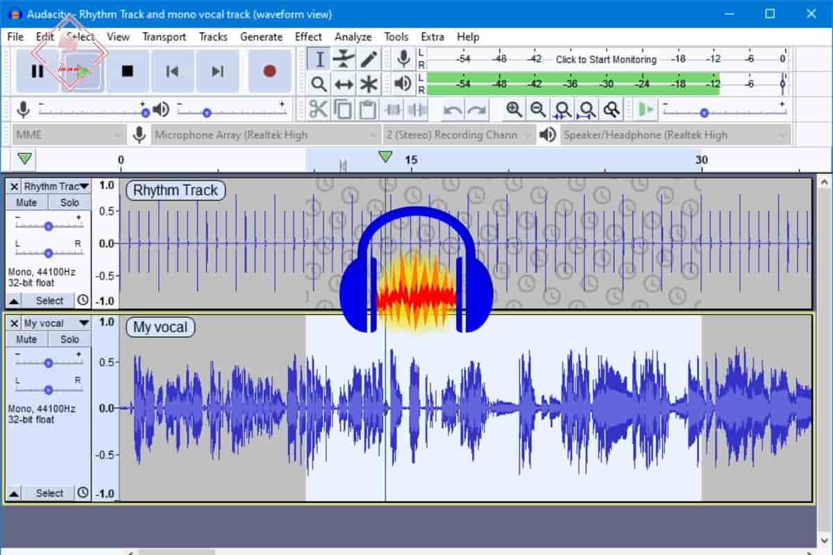 Phần mềm thu âm Audacity