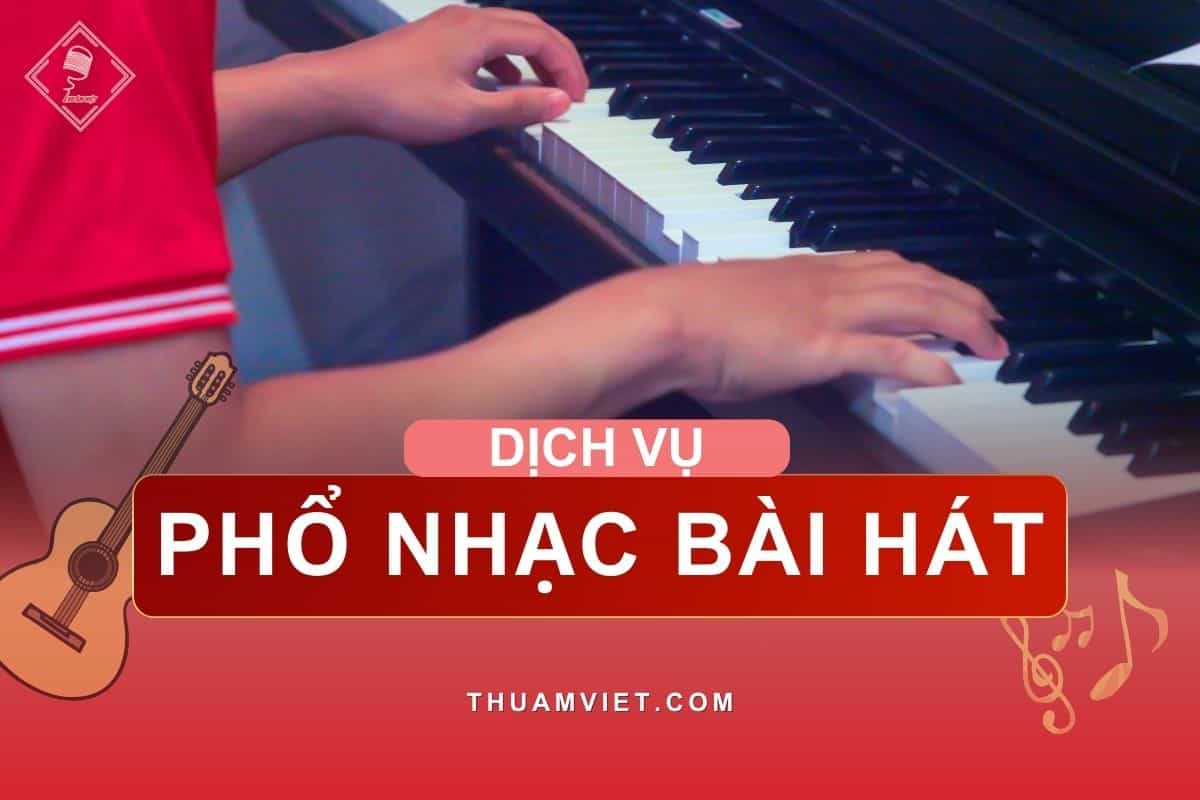 phổ nhạc cho bài hát