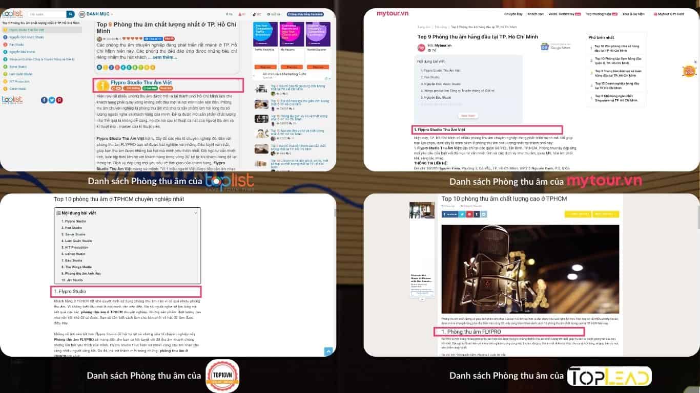 phòng thu âm gần đây