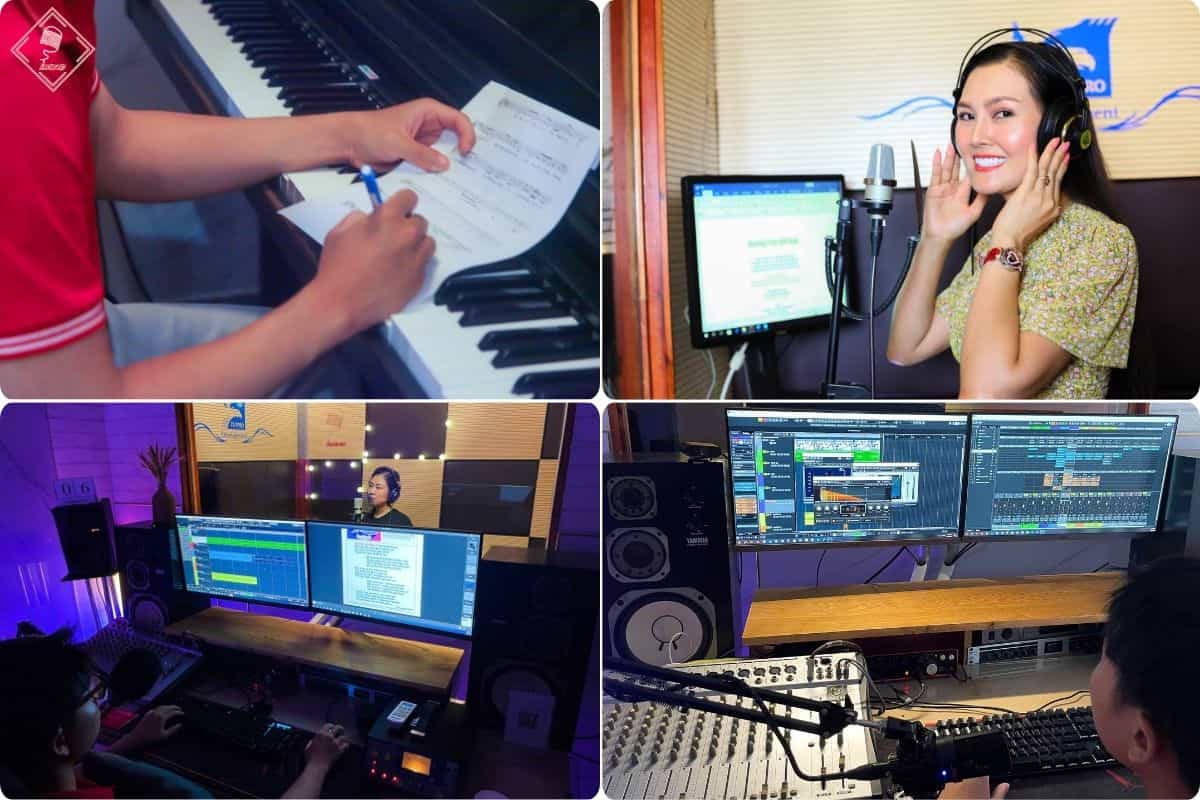 chế lời nhạc công ty