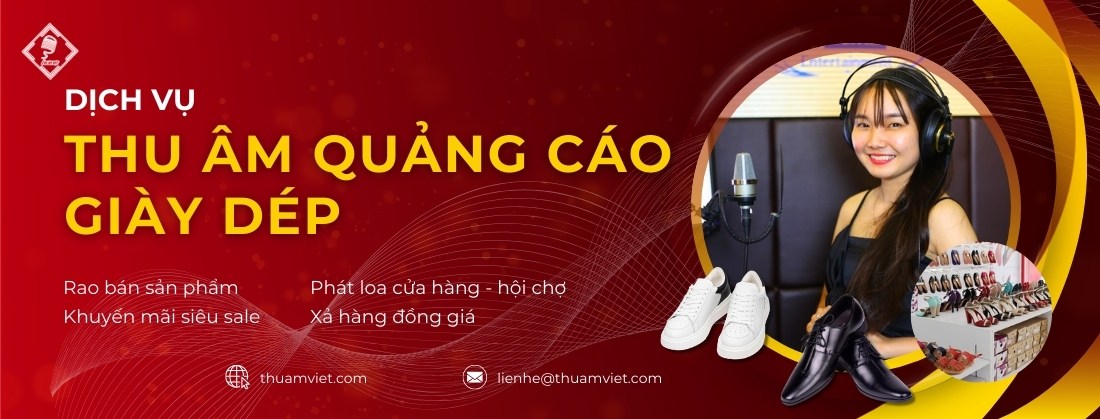 thu âm quảng cáo giày dép